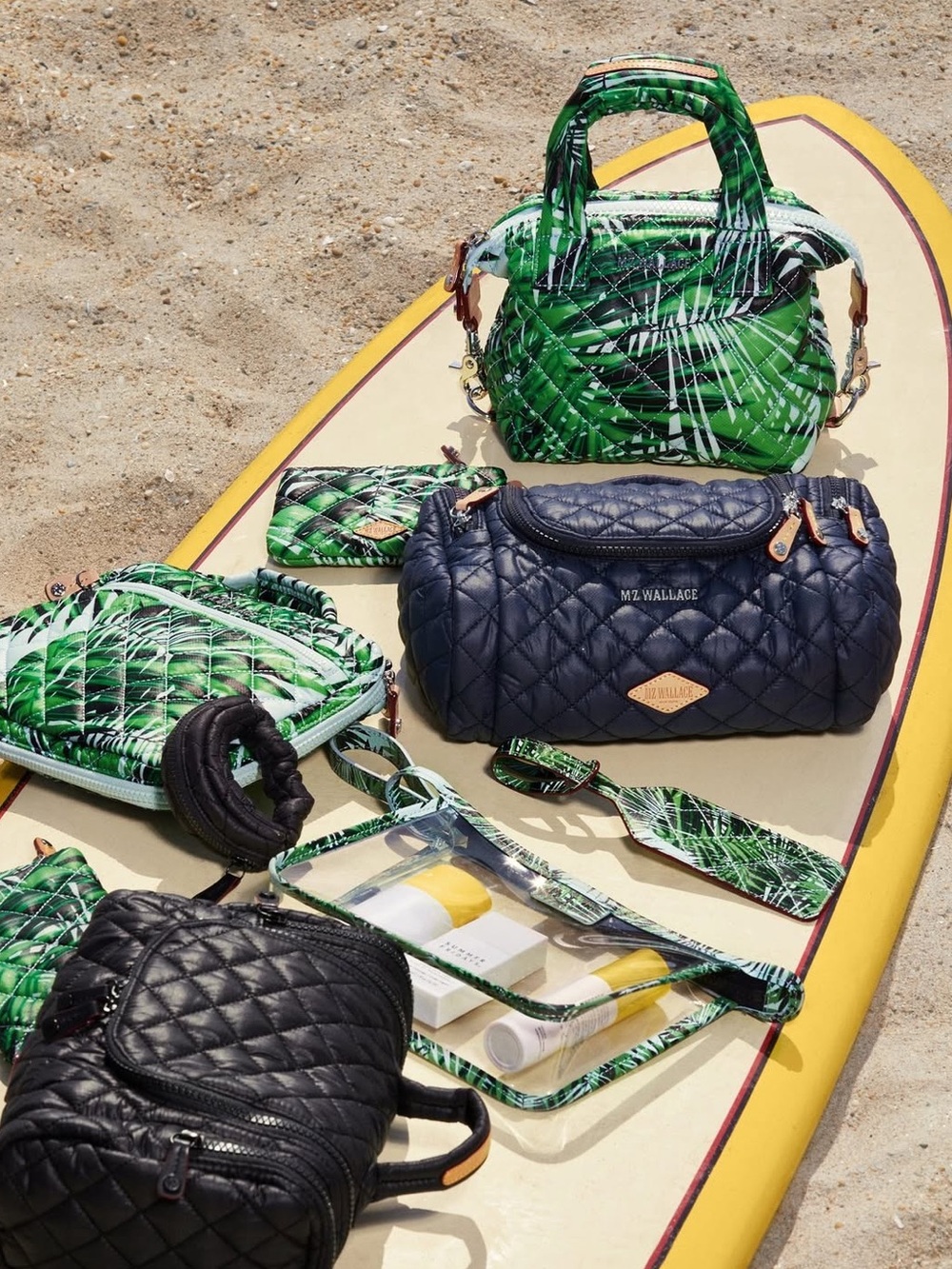 MZ Wallace Dawn With Tropical Palm Hanging Travel Cosmetic Bag- FINAL PRICE! - Picture 6 of 9